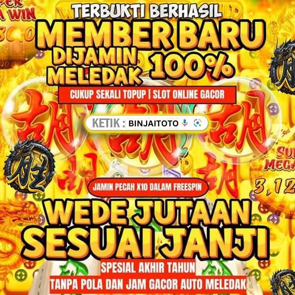 BINJAITOTO: Situs Toto Slot Online Serta Situs Togel Online Deposit 5000 Menang 4D 300 Juta